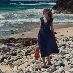 Doen (Dôen) Saison Navy Blue Dress
